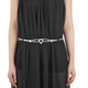 40" Silver Gold Diamante Mesh Waist Chain Belt with Heart Flower for Women Fashion Accessory